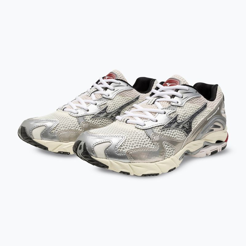 Men's shoes Mizuno Wave Rider 10 mizuno snow white/black sand/ryth red 6