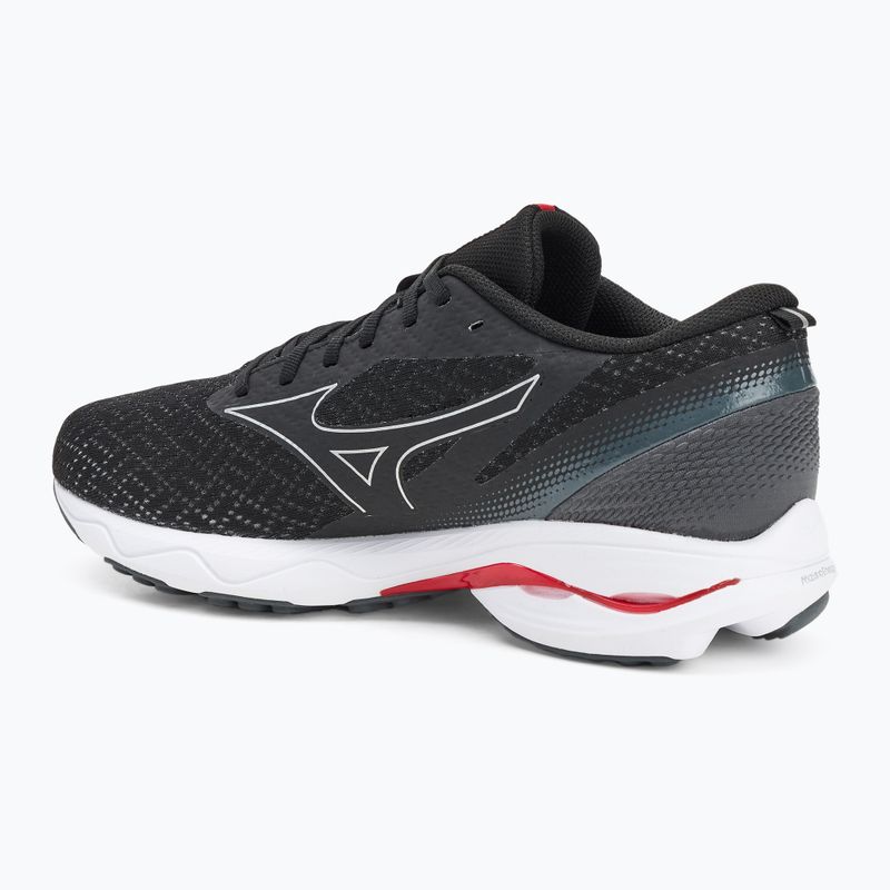 Men's running shoes Mizuno Wave Prodigy 6 black/galaxy silver/high risk red 3