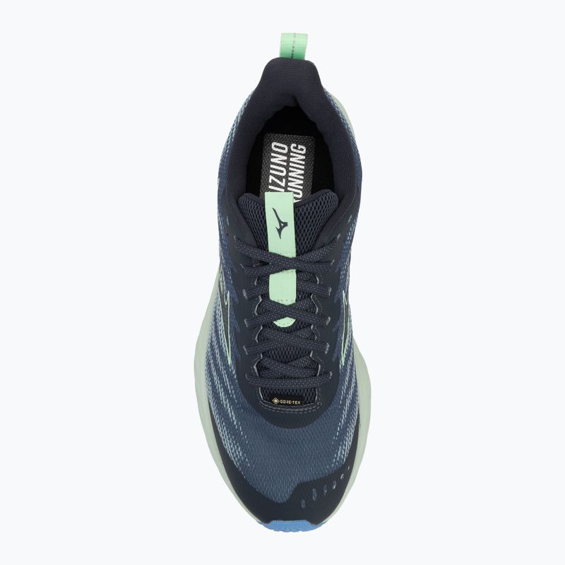 Men's running shoes Mizuno Wave Rider GTX 2 vintage indigo / neo mint / front blue 5