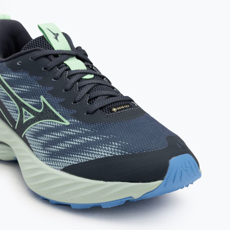 Men's running shoes Mizuno Wave Rider GTX 2 vintage indigo / neo mint / front blue 7