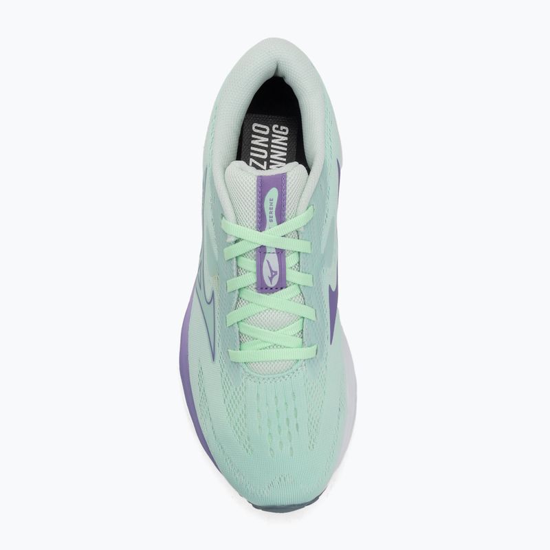 Women's running shoes Mizuno Wave Serene neo mint/paisley purple/citadel 5