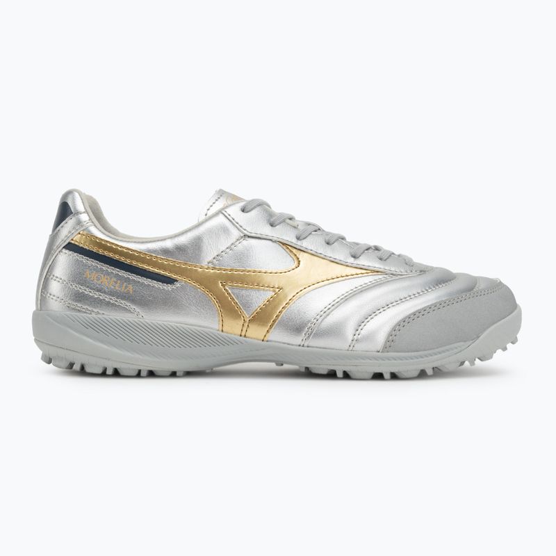 Men's football boots Mizuno Morelia Sala Pro TF galaxy silver/gold/gold 2