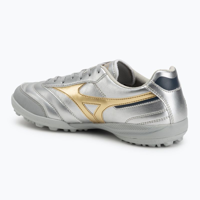 Men's football boots Mizuno Morelia Sala Pro TF galaxy silver/gold/gold 3
