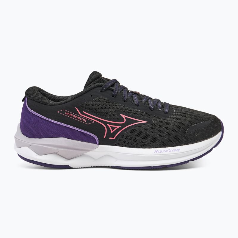 Women's running shoes Mizuno Wave Revolt 3 black/camellia rose/violet indigo 2