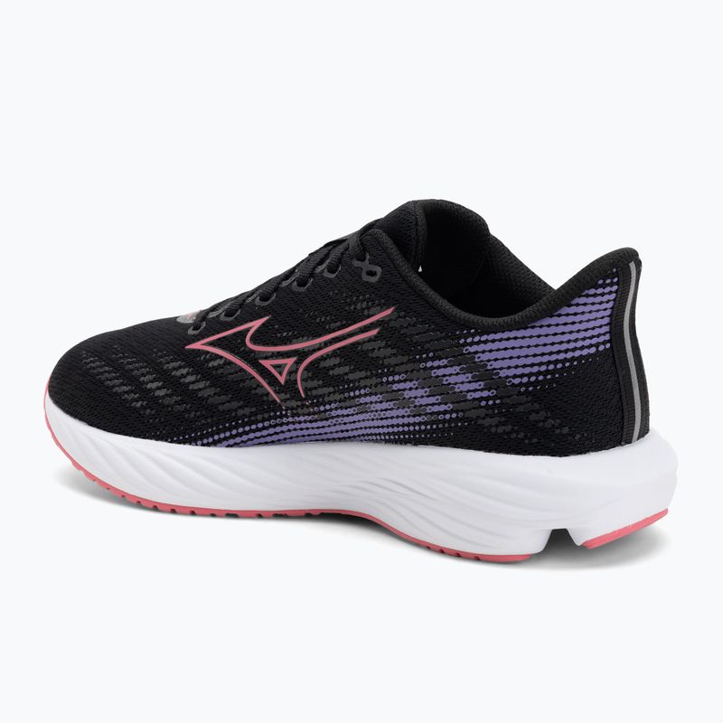 Children's running shoes Mizuno Enerzy Rider Jr black/camelliarose/ paisleypurple 3