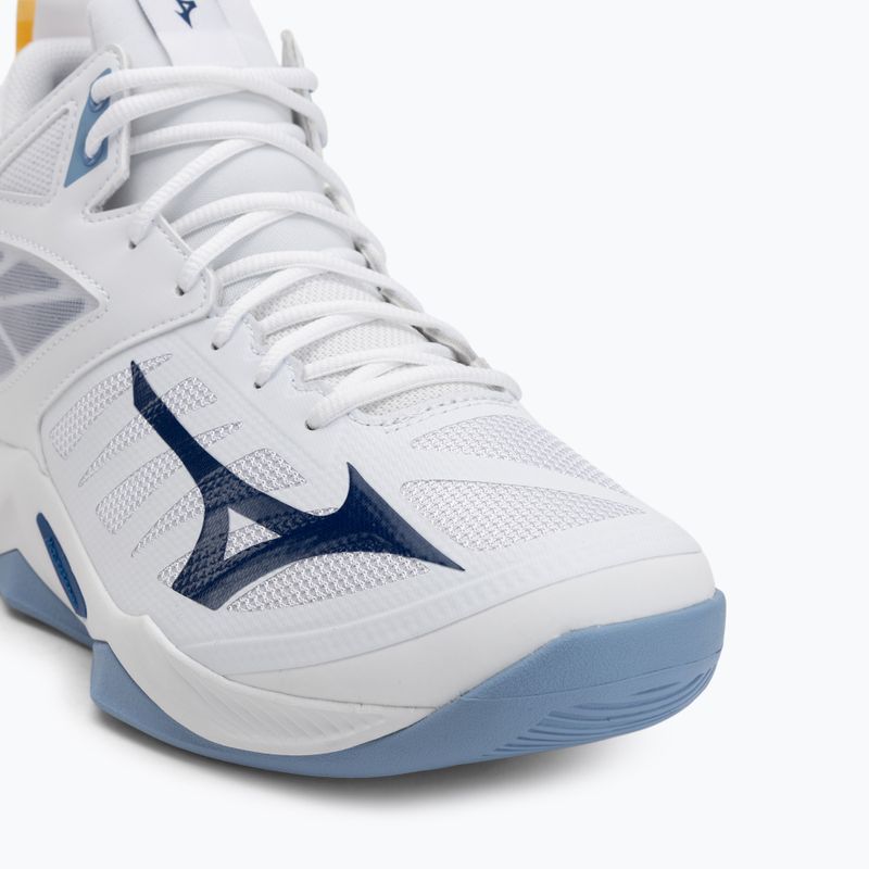 Volleyball shoes Mizuno Wave Dimension Mid white/bellwether blue/belairblu 7