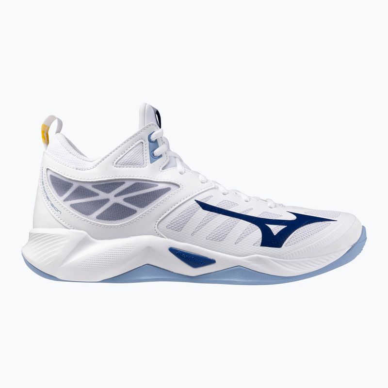 Volleyball shoes Mizuno Wave Dimension Mid white/bellwether blue/belairblu 8