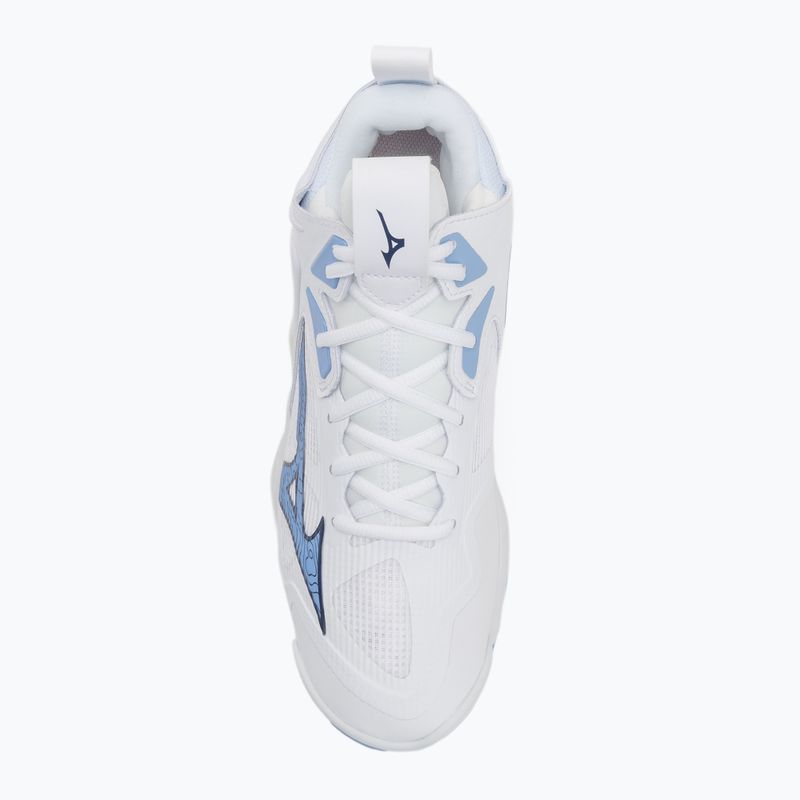 Volleyball shoes Mizuno Wave Momentum 3 Mid white/bellwether blue/belairblu 5
