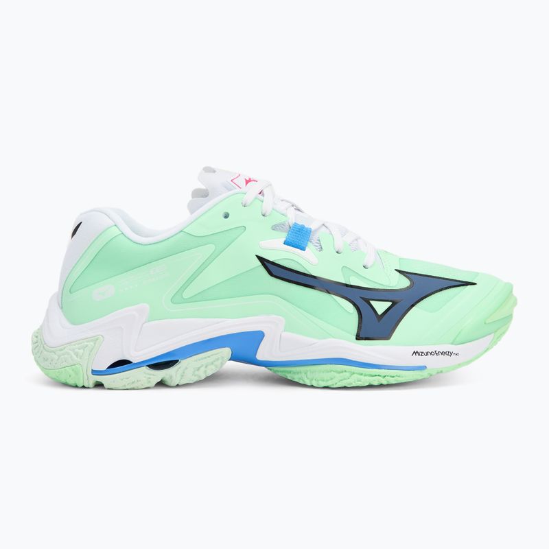 Mizuno Wave Lightning Z8 volleyball shoes neo mint/black/frontier blue 2