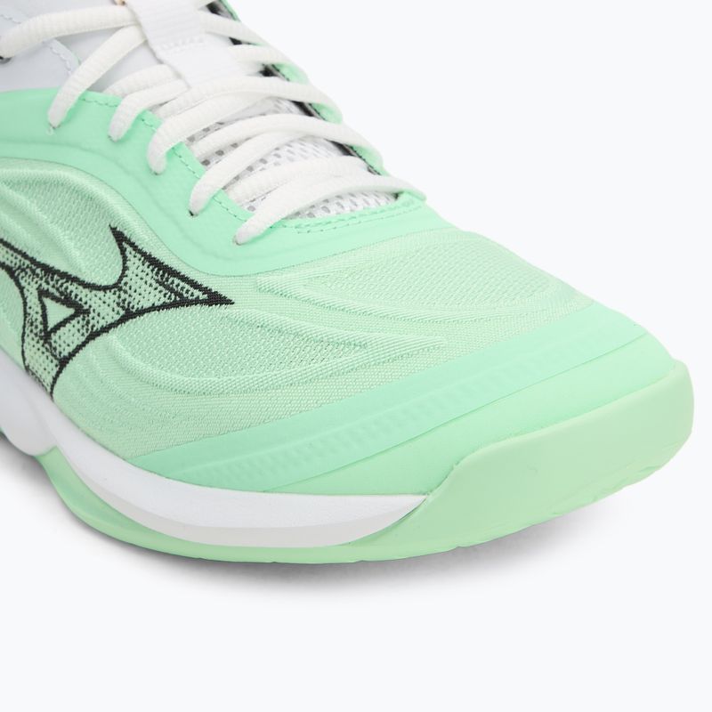 Mizuno Wave Luminous 3 neo mint/black/frontier blue volleyball shoes 7