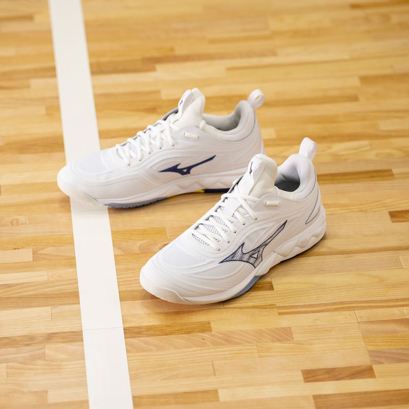 Volleyball shoes Mizuno Wave Luminous 3 white/bellwether blue/belairblu 13