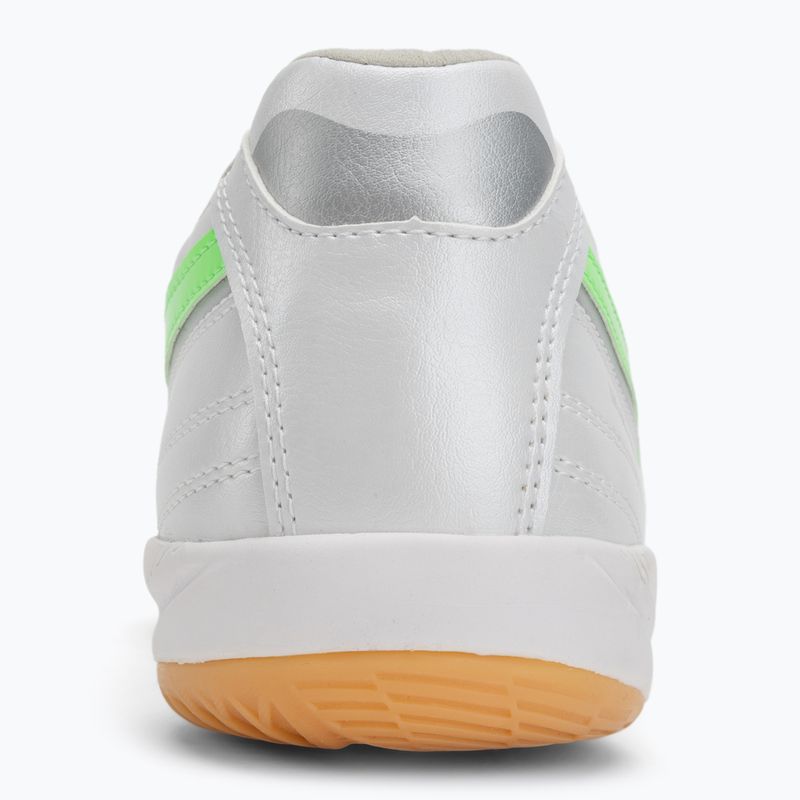 Men's football boots Mizuno Morelia Sala Pro IN white/neon green/galaxy silver 6