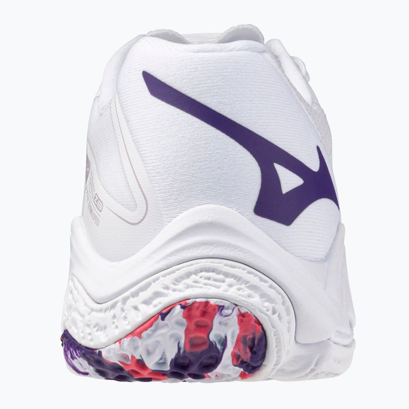 Women's volleyball shoes Mizuno Wave Lightning Z8 white/violet indigo/camelliaros 10