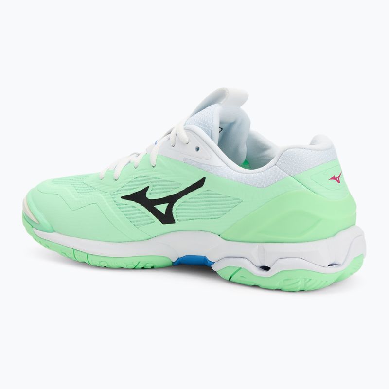 Mizuno Wave Stealth 6 neo mint/black/frontier blue shoes 3