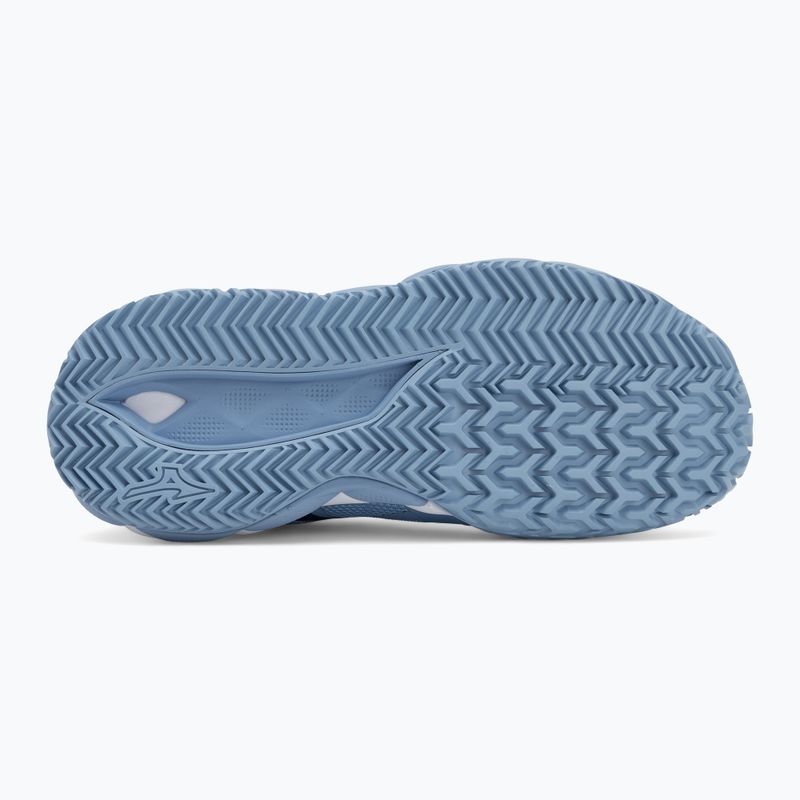 Women's tennis shoes Mizuno Wave Enforce Tour 2 CC bel air blue/ white/ bellwether blue 4