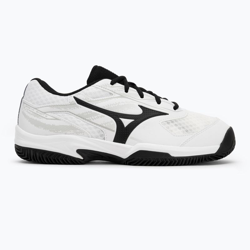 Men's tennis shoes Mizuno Break Shot 5 CC white/ black/ harbor mist 2
