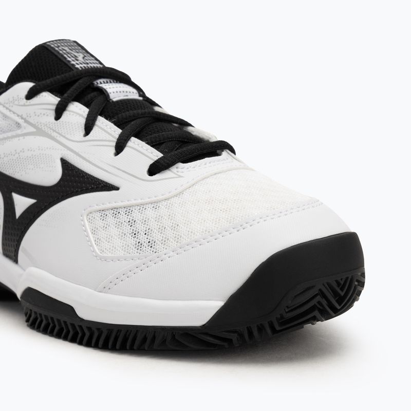Men's tennis shoes Mizuno Break Shot 5 CC white/ black/ harbor mist 7