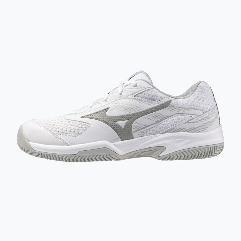 Women's tennis shoes Mizuno Break Shot 5 CC white/ ultimate gray/ harbor mist 8