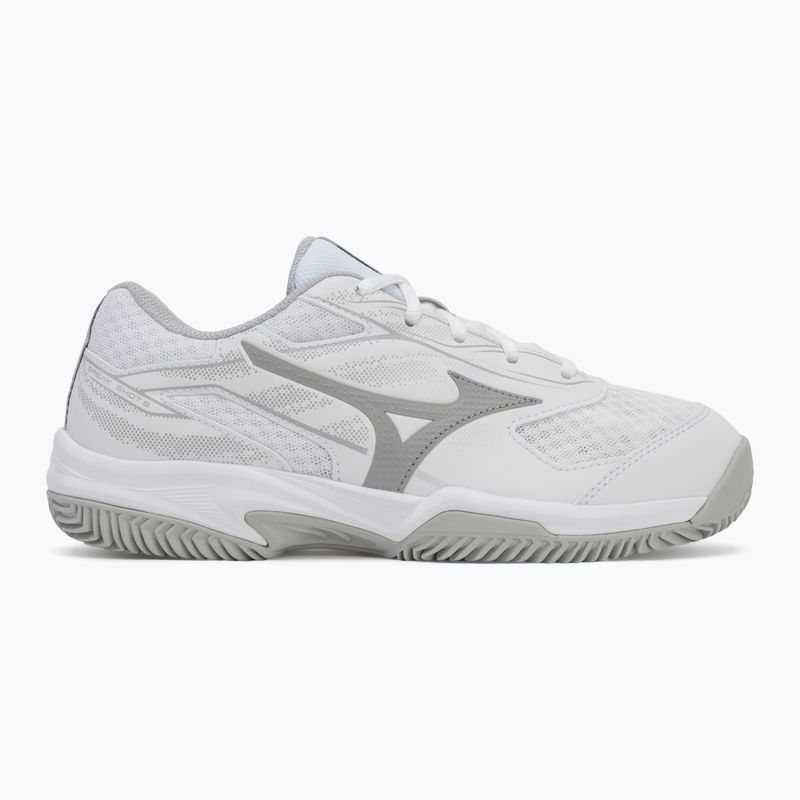 Women's tennis shoes Mizuno Break Shot 5 CC white/ ultimate gray/ harbor mist 2