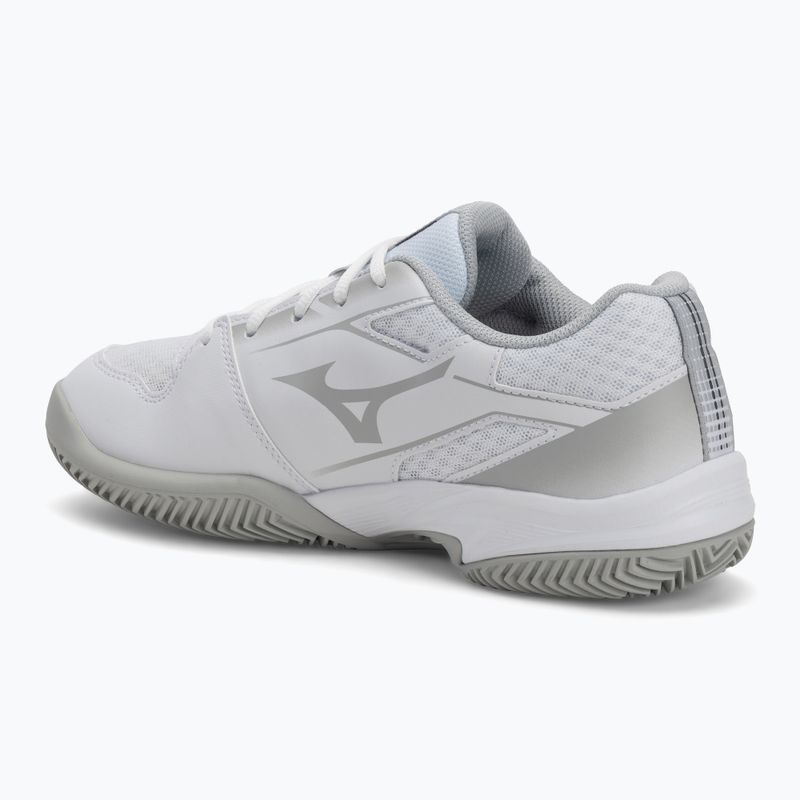 Women's tennis shoes Mizuno Break Shot 5 CC white/ ultimate gray/ harbor mist 3