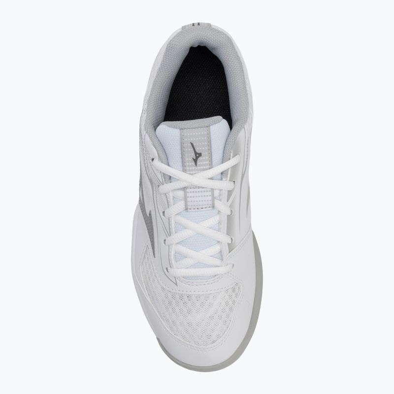 Women's tennis shoes Mizuno Break Shot 5 CC white/ ultimate gray/ harbor mist 5