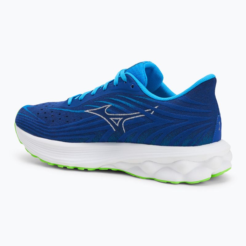 Men's running shoes Mizuno Wave Skyrise 6 reflex blue c/white/blue pace 3