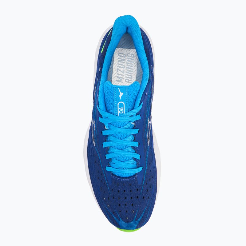 Men's running shoes Mizuno Wave Skyrise 6 reflex blue c/white/blue pace 5