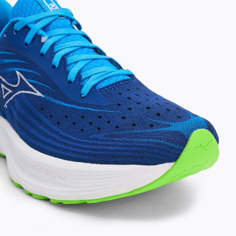 Men's running shoes Mizuno Wave Skyrise 6 reflex blue c/white/blue pace 7