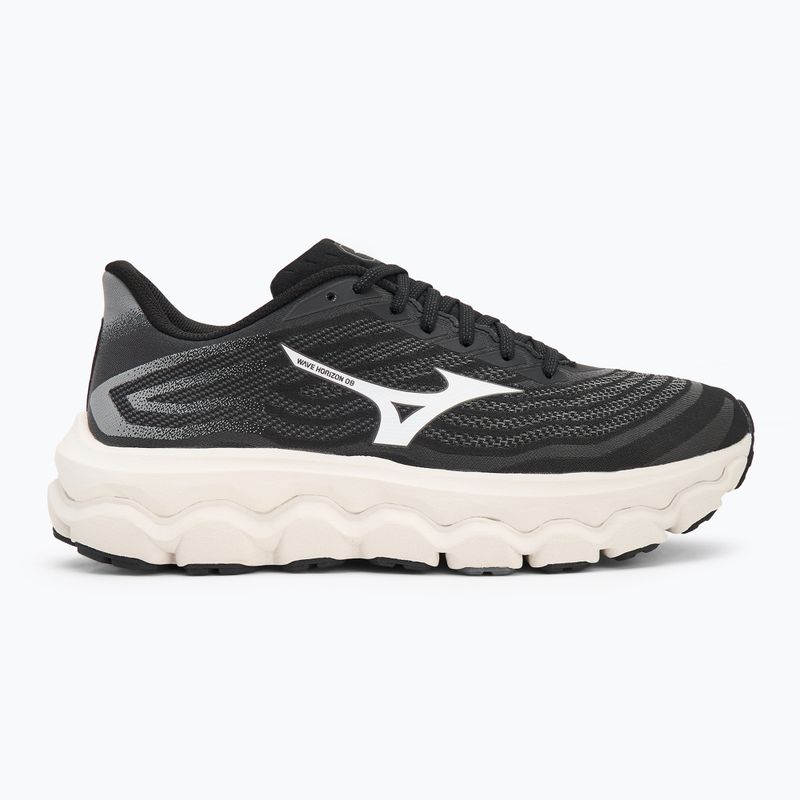Men's running shoes Mizuno Wave Horizon 8 black/white/nimbus cloud 2