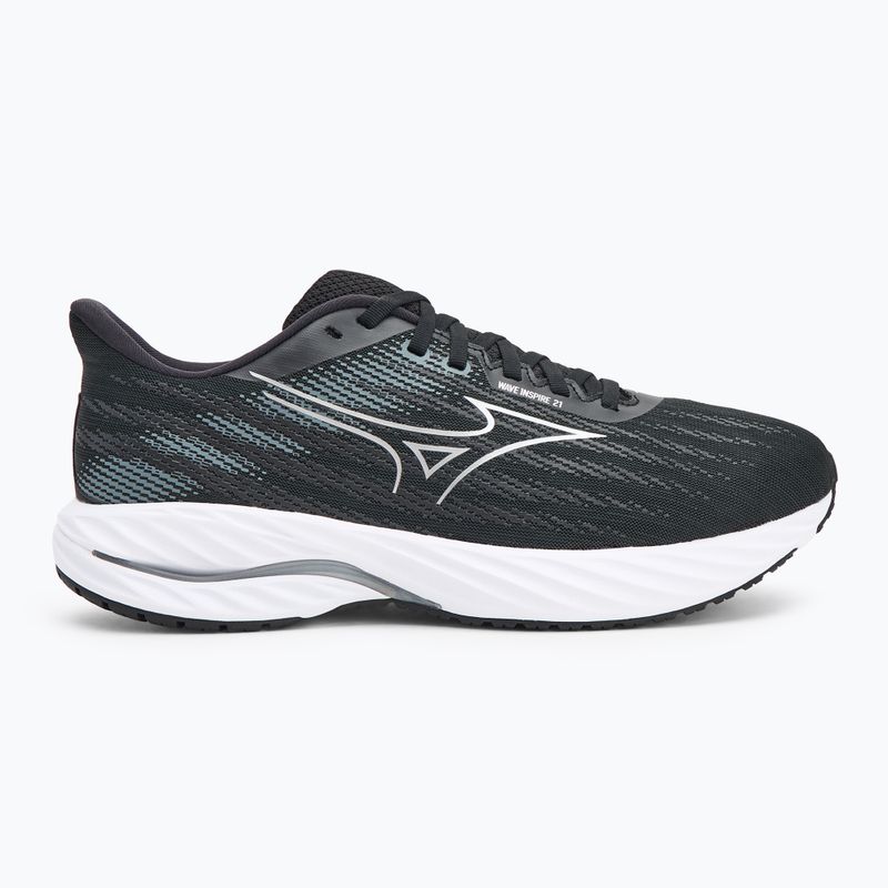 Men's running shoes Mizuno Wave Inspire 21 2E black/silver/metallic gray 2