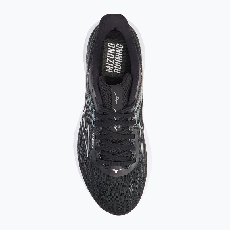 Men's running shoes Mizuno Wave Inspire 21 2E black/silver/metallic gray 5