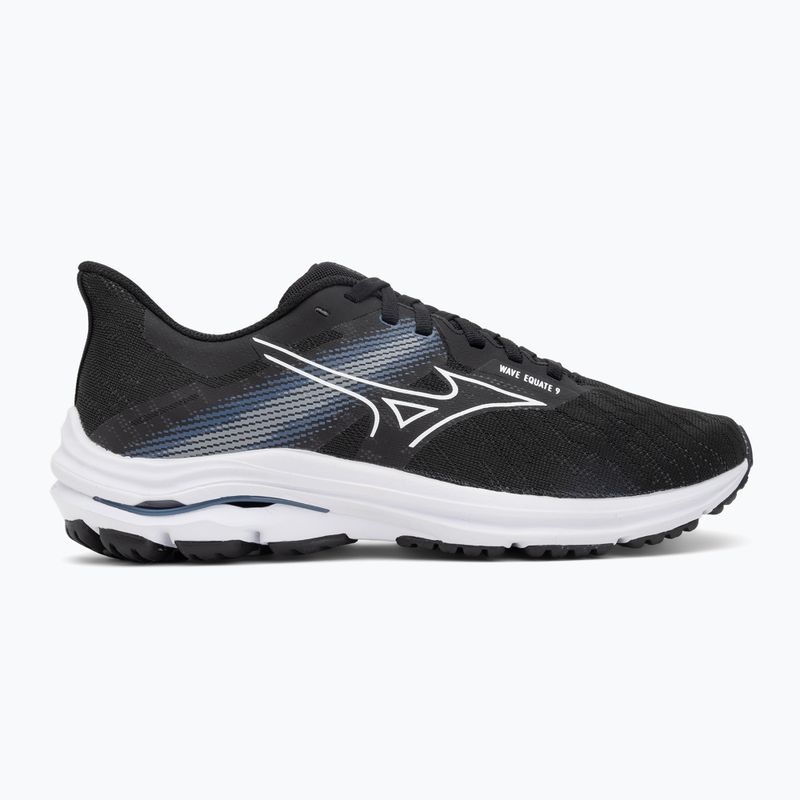 Men's running shoes Mizuno Wave Equate 9 black/white/vintage indigo 2