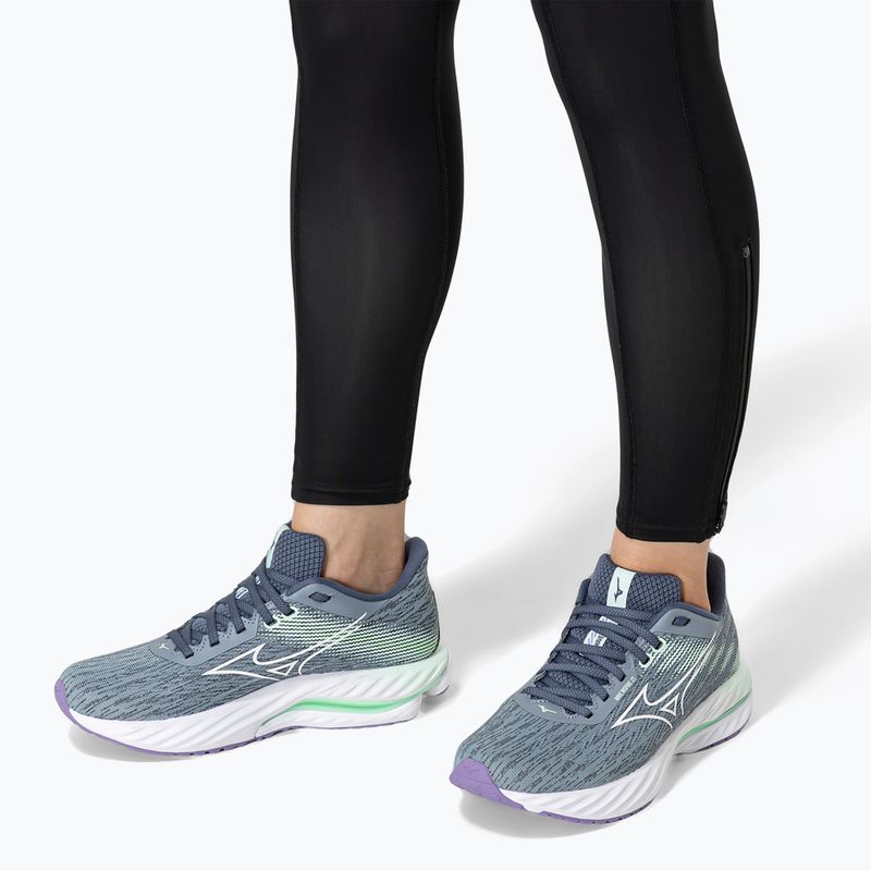 Women's running shoes Mizuno Wave Inspire 21 tradewinds/white/neo mint 10