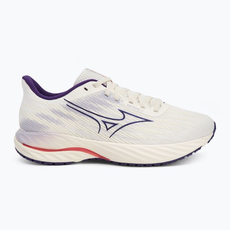 Women's running shoes Mizuno Wave Inspire 21 snow white/vintage indigo/camellia rose 2
