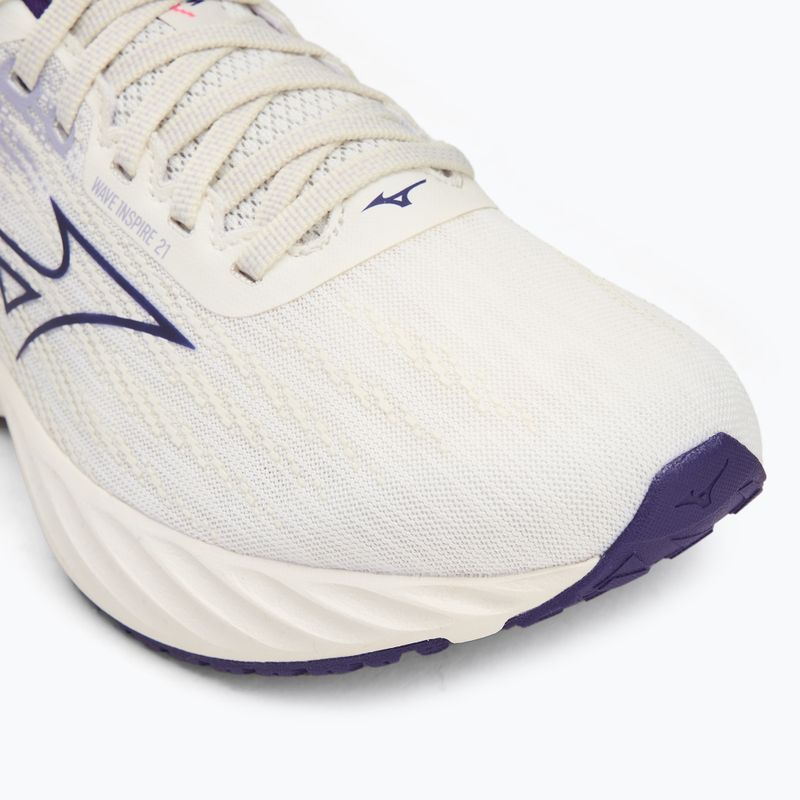 Women's running shoes Mizuno Wave Inspire 21 snow white/vintage indigo/camellia rose 7