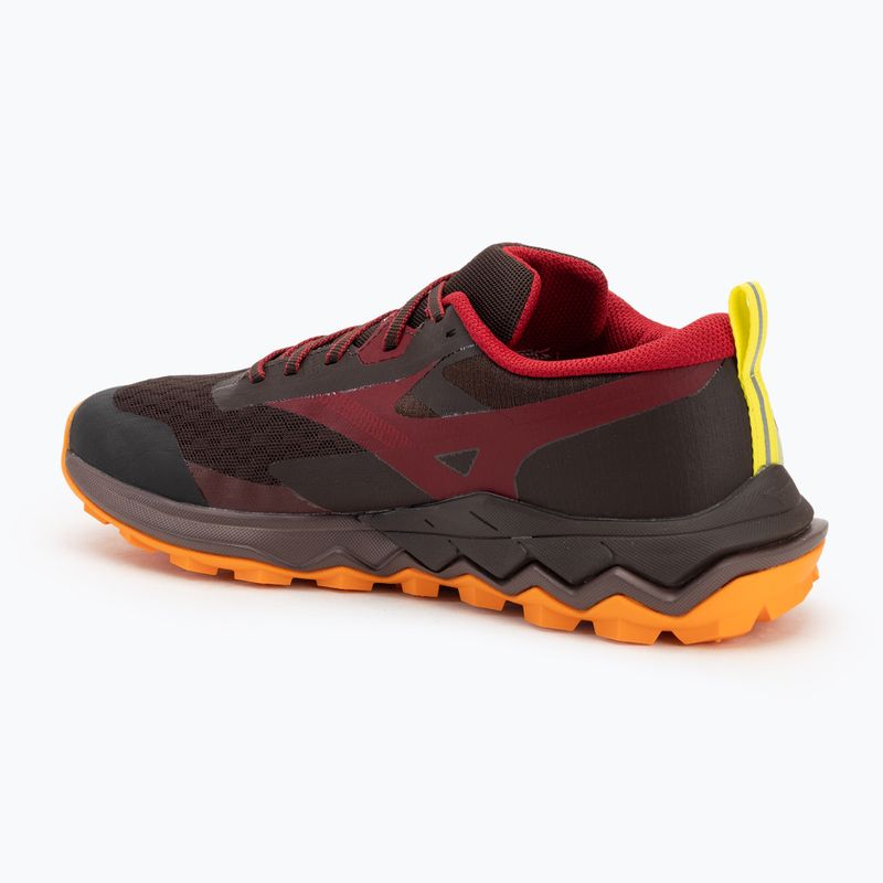 Men's running shoes Mizuno Wave Ibuki 5 rum raisin / rythmic red / eve primro 3