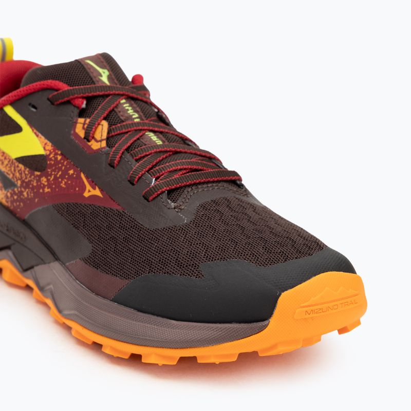 Men's running shoes Mizuno Wave Ibuki 5 rum raisin / rythmic red / eve primro 7
