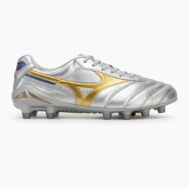 Men's football boots Mizuno Morelia Dna Japan Md galaxy silver/gold/gold 2