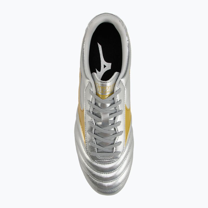 Men's football boots Mizuno Morelia II Club Md galaxy silver/gold/gold 5