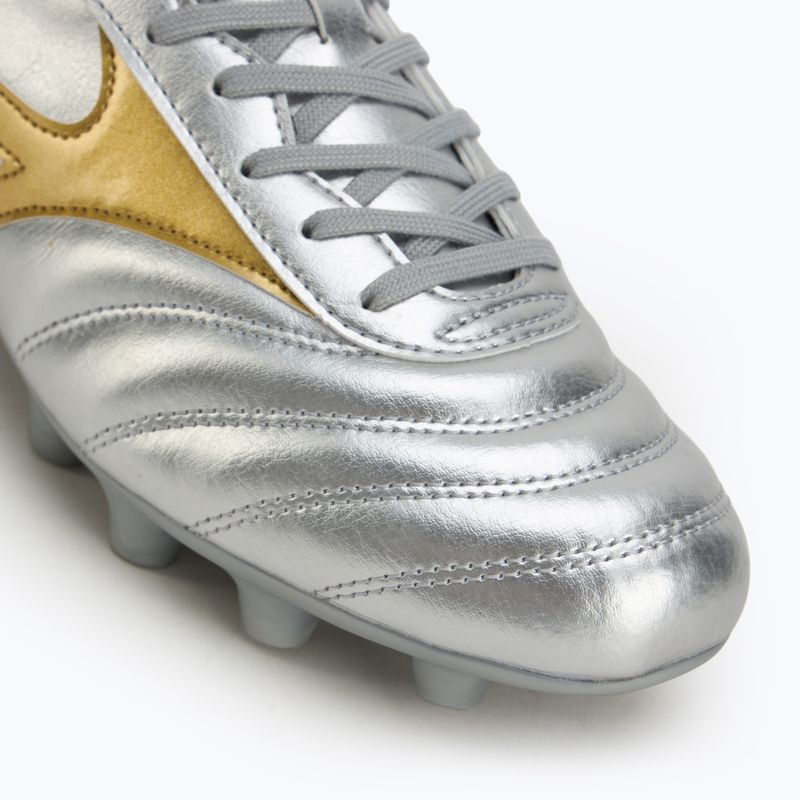 Men's football boots Mizuno Morelia II Club Md galaxy silver/gold/gold 7