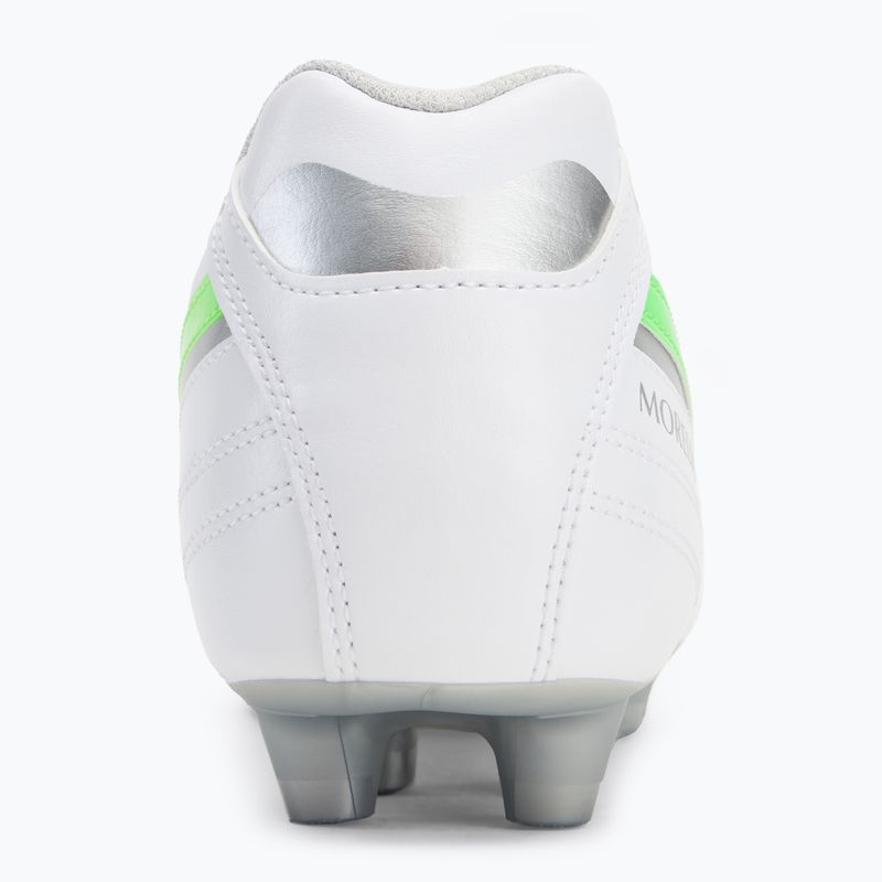 Men's football boots Mizuno Morelia II Club Md white/neon green/galaxy silver 6
