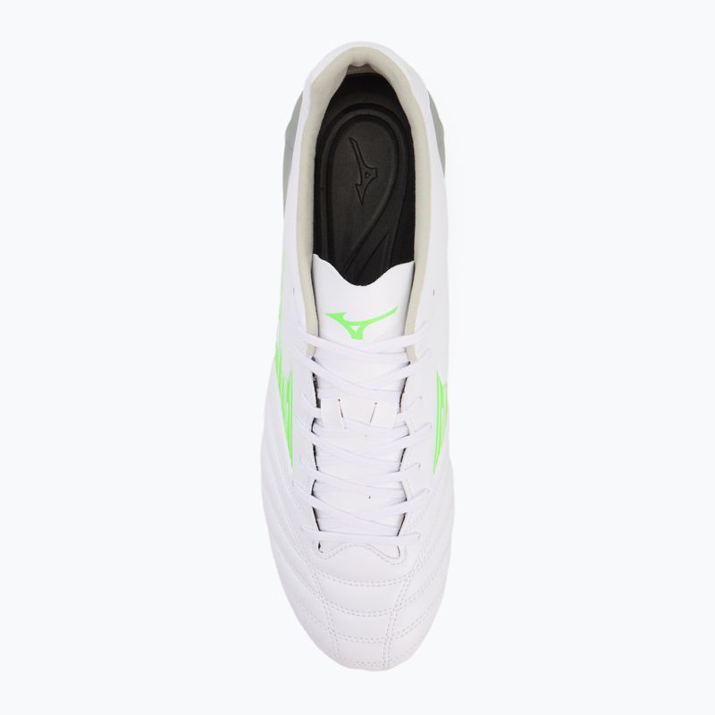 Men's football boots Mizuno Monarcida Neo III Pro Md white/neon green 5