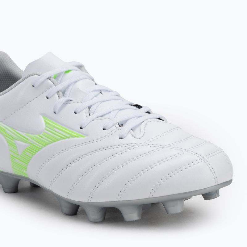 Men's football boots Mizuno Monarcida Neo III Select Md white/neon green 7