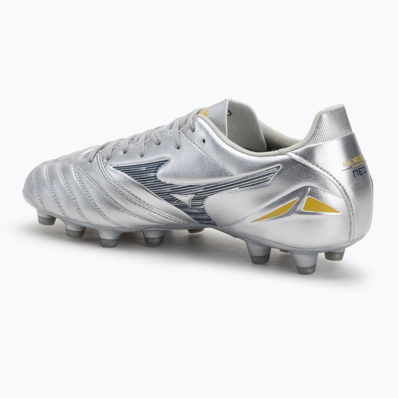 Men's football boots Mizuno Morelia Neo IV Pro Md galaxy silver/8605 c/cool gray 3c 3
