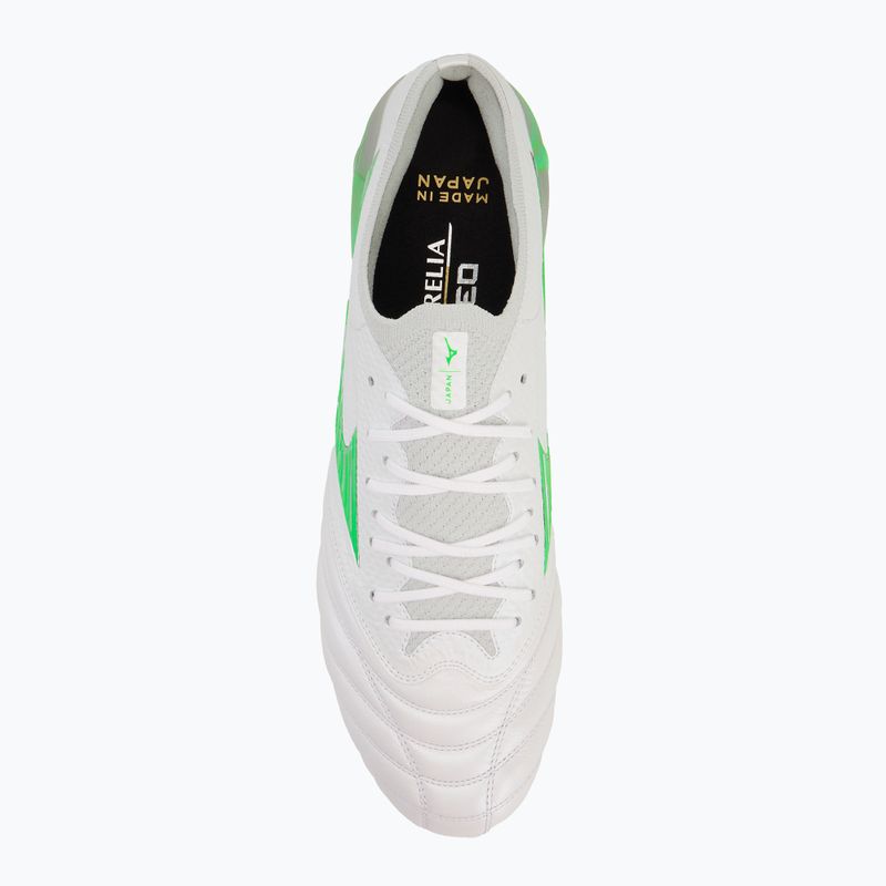 Men's football boots Mizuno Morelia Neo IV β Japan Md white/neon green/cool gray 3c 5