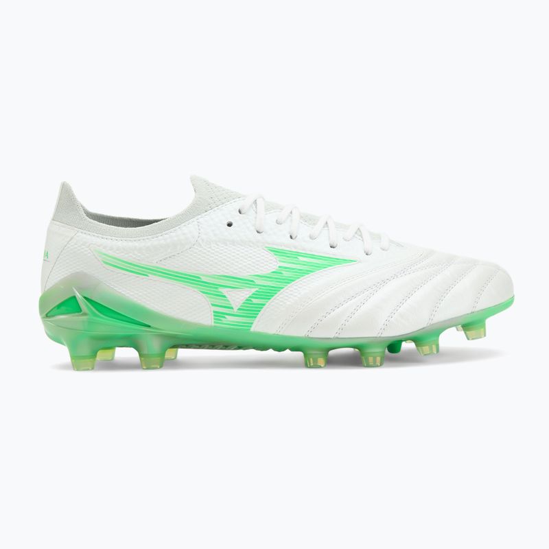 Men's football boots Mizuno Morelia Neo IV Β Elite MD white/neon green/cool gray 3c 2