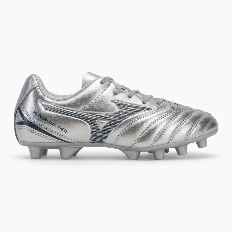 Children's football boots Mizuno Monarcida Neo III Select Jr Md galaxy silver/8605 c/gold 2