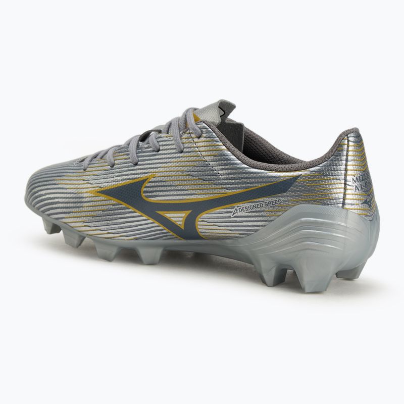 Children's football boots Mizuno α II Select Jr Md galaxy silver/8605 c/gold 3