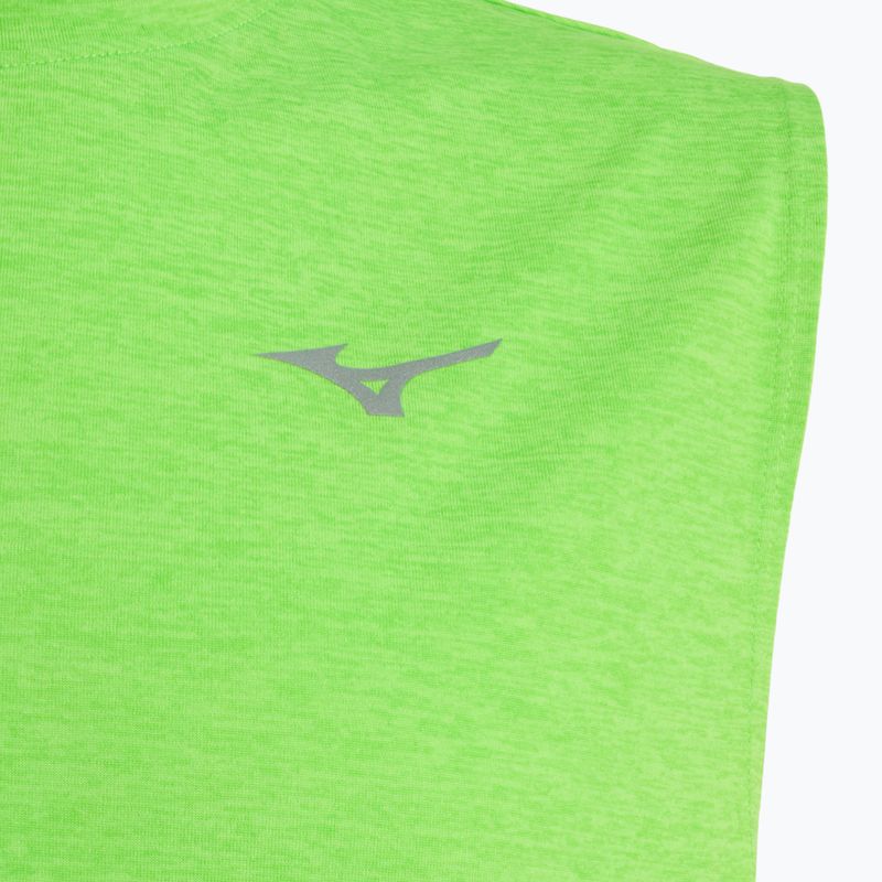 Men's running tank top Mizuno Impulse Core Sleeveless green gecko 3