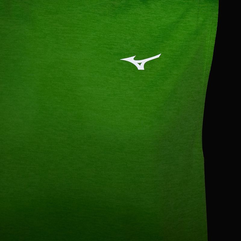 Men's running tank top Mizuno Impulse Core Sleeveless green gecko 5